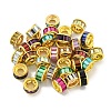 Brass European Beads KKB-L215-028G-1