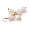 Natural Cultured Freshwater Pearl Beads Pendants PALLOY-JF02887-4