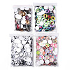 Mixed Pattern Half Round/Dome Printed Glass Cabochons GLAA-T029-16E-1