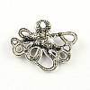 Octopus Tibetan Style Alloy Pendants TIBEP-R344-43AS-LF-2