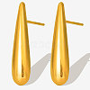 Stylish 304 Stainless Steel Teardrop Stud Earrings WI0157-2-2