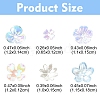 120Pcs 6 Styles Mixed Styles Acrylic Bead Caps SACR-YW0001-65-3