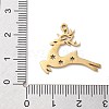 Christmas Theme 304 Stainless Steel Pendants STAS-R003-04G-06-3