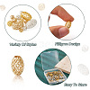 Kissitty 105Pcs 12 Styles Brass Hollow Beads KK-KS0001-27-5