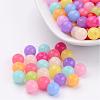 Mixed Color Imitation Jelly Acrylic Round Beads X-JACR-R001-8mm-M-1