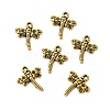 Tibetan Style Dragonfly Alloy Pendants TIBEP-A718-AG-NR-3
