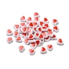 Opaque Acrylic Enamel Beads OACR-P017-D03-3