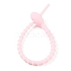 Oval Shape Silicone Cable Zip Ties AJEW-C034-03G-3