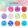 600Pcs 12 Colors Transparent Acrylic Beads TACR-YW0001-34-2