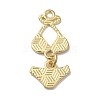 Golden Tone Alloy Enamel Pendants ENAM-O052-01G-01-2