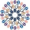 Resin Cameo Lady Head Cabochons CRES-CA0001-02-2