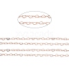 Brass Heart Link Chain FIND-XCP0002-52RG-2