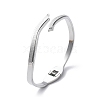 304 Stainless Steel Hinged Bangles for Women BJEW-A011-22P-4