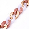 Imitation Gemstone Style Handmade Acrylic Curb Chains AJEW-JB00534-04-2