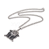 304 Stainless Steel Enamel Necklaces NJEW-Q338-06P-2