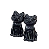 Natural Obsidian Cat Home Desktop Decoration PW-WGE66D5-01-1