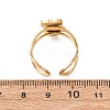 304 Stainless Steel with Enamel Cuff Rings for Women RJEW-Z116-01G-03-3