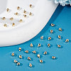 Beebeecraft 40Pcs 2 Style Brass Crimp Beads KK-BBC0003-81-5