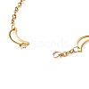 304 Stainless Steel Moon & Star Link Chains Bracelet Making AJEW-JB01039-02-5