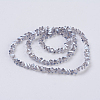 Electroplate Glass Beads Strands EGLA-J145-4mm-PL03-2