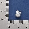 925 Sterling Silver Matte Solid Gourd Charms STER-D300-21S-3