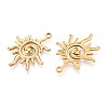 304 Stainless Steel Pendants STAS-T065-07G-2