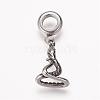 304 Stainless Steel European Dangle Charms OPDL-K002-AS-07-1