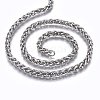 Tarnish Resistant 304 Stainless Steel Wheat Chains STAS-P219-05-A-2