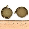 Zinc Alloy Pendant Cabochon Settings FIND-NH0001-13B-AB-3