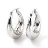 Non-Tarnish 304 Stainless Steel Chunky Hoop Earrings for Women EJEW-F280-06E-P-2