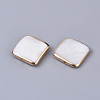 Edge Golden Plated Freshwater Shell Beads SHEL-S276-47-2