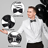 Adjustable Resin Rhinestone Polyester Bow Ties for Men AJEW-WH0472-01B-3