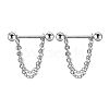 304 Stainless Steel Nipple Rings WG03B2E-10-1