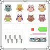 DIY Owl Hook Diamond Painting Kits PW-WG0888B-01-2