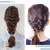 6Pcs 3 Colors Alloy Hair Ties DIY-CY0001-80B-5