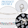 1 Set 3 Styles Iron Hat Chain with Lobster Claw Clasp HJEW-CN0001-31A-5