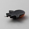 Opaque Resin Pendants LS-RESI-WH0001-04G-2