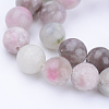Natural Lepidolite/Purple Mica Stone Beads Strands X-G-Q462-4mm-29-1