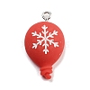 Christmas Theme Opaque Resin Pendants RESI-F054-B03-1