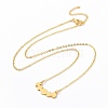 Alloy Moon Phase Pendant Necklace for Women NJEW-G030-04G-2
