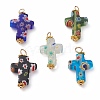 Handmade Millefiori Glass Pendants X-PALLOY-JF00577-1