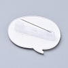 Acrylic Safety Brooches JEWB-D006-A08-3