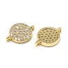 DIY Brass Micro Pave Cubic Zirconia Links DIY-S030-62G-1