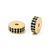 Rack Plating Brass Micro Pave Cubic Zirconia Beads KK-F879-14G-05-1