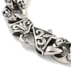 304 Stainless Steel Cuban Link Chain Bracelets for Women Men BJEW-C063-04AS-6