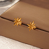 Simple Stainless Steel Geometric Star Stud Earrings YE9764-1