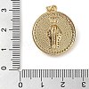 Brass Micro Pave Clear Cubic Zirconia Pendants KK-I712-55A-G-3