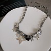 Vintage Chic Hip-hop Star Lock Collarbone Chain - Retro ST5102126-1