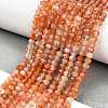 Natural Sunstone Beads Strands G-L597-B02-02-2