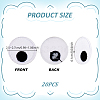 20Pcs Eyes Polyester Embroidery Iron on/Sew on Patches DIY-GA0010-06C-02-2